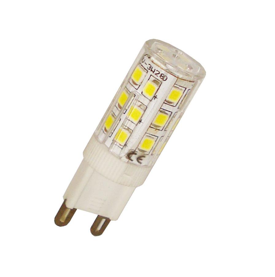 PREMIUMLUX LED žárovka 3W 28xSMD2835 G9 300LM plast 16mm Studená bílá